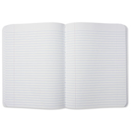 New Leaf Paper Composition Book - Green, Ruled, 9-3/4" x 7-1/2", open