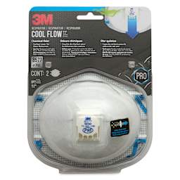 3M P95 Cool Flow Chemical Valve Particulate Respirator front of packaging