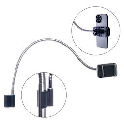 Daylight Flexi Phone Holder - with close up of clip and holder, phone not included