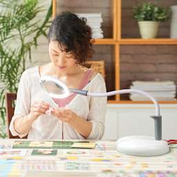 Daylight Magnificent Pro Floor Lamp - in use as a table lamp