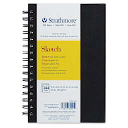 Strathmore 300 Series Sketch Hardcover Wirebound Art Book - 5-1/2" x 8-1/2"