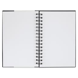 Strathmore 300 Series Sketch Hardcover Wirebound Art Book - 5-1/2" x 8-1/2", open