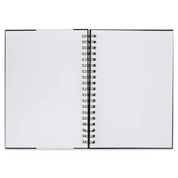 Strathmore 300 Series Sketch Hardcover Wirebound Art Book - 7" x 10", open