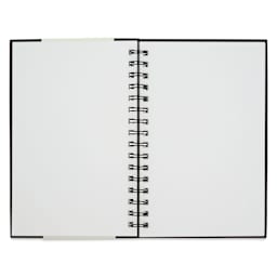 Strathmore 400 Series Sketch Hardcover Wirebound Art Book - 5-1/2" x 8-1/2", open