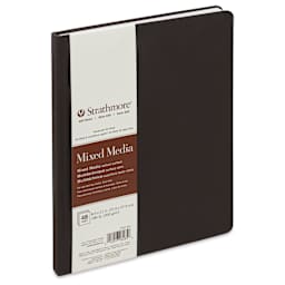 Strathmore 400 Series Mixed Media Hardbound Hardcover Art Book - 8-1/2" x 11", 48 pages side view