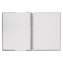 Strathmore 300 Series Watercolor Hardcover Wirebound Art Book - 8-1/2" x11", open