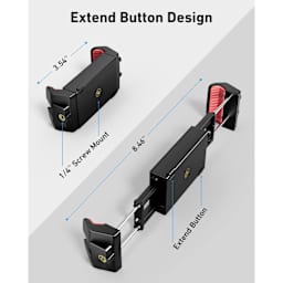 Extend Button Design, 3.54 inches to 8.46 inches