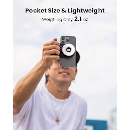 Pocket sized and lightweight, weighing only 2.1 oz