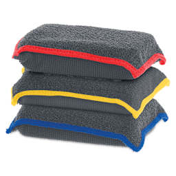 Superio Microfiber Scrubbing Sponge Pack - Pkg of 3