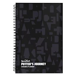 Speedball Potter’s Journey Ceramics Planner - 5-1/2" x 8-1/2", Black, front cover