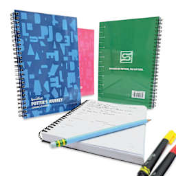 Speedball Potter’s Journey Ceramics Planners, with other supplies (not included)