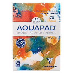 Clairefontaine Aquapad - 5.8" x 8.3", Cold Press, 70 Sheets