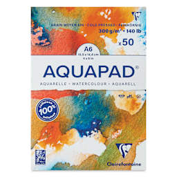 Clairefontaine Aquapad - 4" x 6", Cold Press, 50 Sheets
