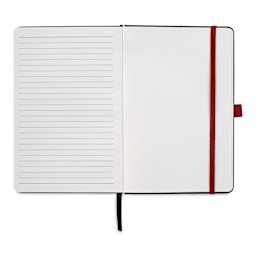 Brainmind Studios Story Tellers Notebook - Navy Blue, 8-1/2" x 5-1/2", 192 Pages (open)