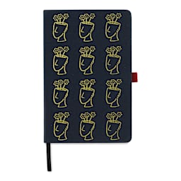 Brainmind Studios Story Tellers Notebook - Navy Blue, 8-1/2" x 5-1/2", 192 Pages (front)