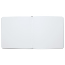 Etchr Mixed Media Hardbound Sketchbook - 8" x 8", pad open