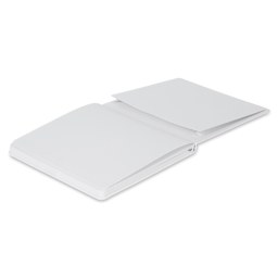 Etchr Mixed Media Hardbound Sketchbook - Hot Press, Square, 8" x 8", 100 lb, interior pocket shown