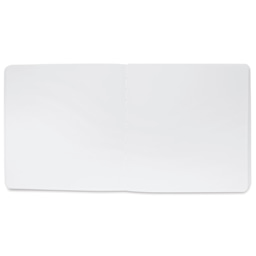 Etchr Mixed Media Hardbound Sketchbook - Hot Press, Square, 8" x 8", 100 lb, open