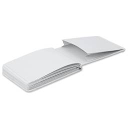 Etchr Mixed Media Hardbound Sketchbook - 4.1" x 5.8", Cold Press, laid flat opened