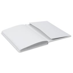 Etchr Mixed Media Hardbound Sketchbook - B5, 6.9" x 9.6" Cold Press, Portrait, open