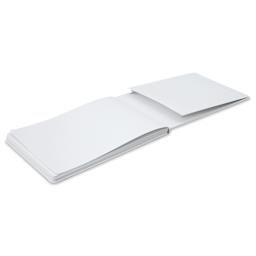 Etchr Mixed Media Hardbound Sketchbook - A4, 8.3" x 11.7", Hot Press, Landscape, laying open