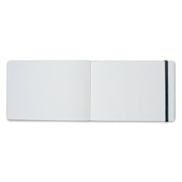 Etchr Mixed Media Hardbound Sketchbook - 5.8" x 8.3", Hot Press (open to show paper)