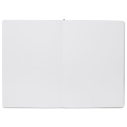 Etchr Mixed Media Hardbound Sketchbook - Hot Press, Portrait, 6.9" x 9.6", 100 lb, open