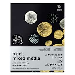 Winsor & Newton Black Mixed Media Pad - 11" x 14"