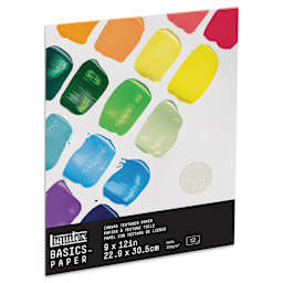 Liquitex Basics Canvas Textured Paper Pad - 9" x 12", 12 Sheets