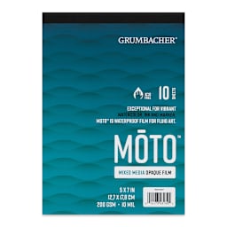 Grumbacher Moto Mixed Media Synthetic Paper Pad - 5" x 7", 10 sheets (Front cover)