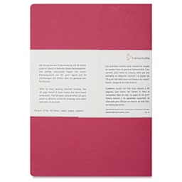 Hahnemühle Sketch and Note Booklets - Pink, 5.8" x 8.3", back cover of a single booklet