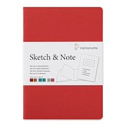 Hahnemühle Sketch and Note Booklets - Font of the Red, 5.83" x 8.27" booklet