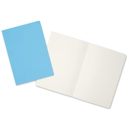 Hahnemühle Sketch and Note Booklets - Blue and Green, 8.3" x 11.7", Pkg of 2, laid out