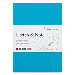 Hahnemühle Sketch and Note Booklets - Front of the Blue, 5.83" x 8.27" booklet