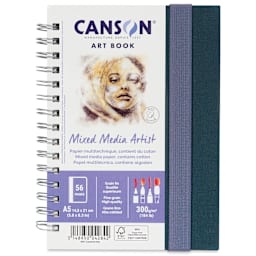 Canson Mixed Media Artist Art Book - 5-7/8" x 8-1/4", front of the pad