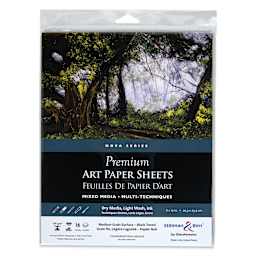 Stillman & Birn Nova Series Toned Art Paper - Black, 8" x 10", front of the packaging