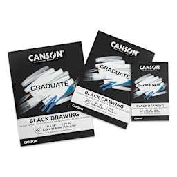 Canson Graduate Black Drawing Pads