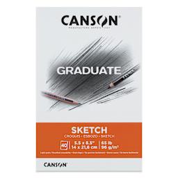 Canson Graduate Sketch Pad - 5-1/2" x 8-1/2", front cover
