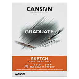 Canson Graduate Sketch Pad - 9" x 12", front cover