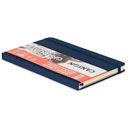 Canson Graduate Sketch and Note Hardcover Book - Dark Blue pad laid flat