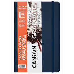 Canson Graduate Sketch and Note Hardcover Book - Front cover of the Dark Blue pad