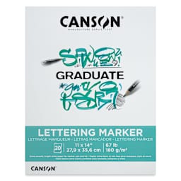 Canson Graduate Lettering Marker Pad - 11" x 14", front cover