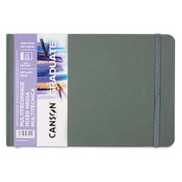 Canson Graduate Toned Mixed Media Book - Front cover of the 8-1/2" x 5-1/2" White paper pad
