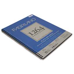 Fabriano 1264 Black Mixed Media Pad - 9" x 12", pad laid out