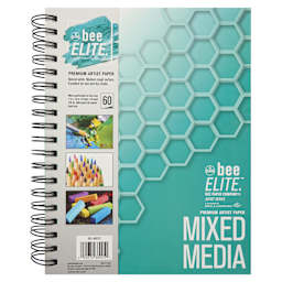 Bee Elite Spiral Bound Mixed Media Pad - 7" x 10", 60 Sheets, 120 lb, front cover