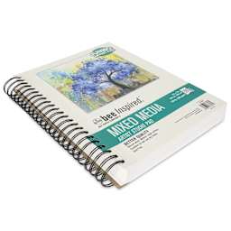 Bee Inspired Jumbo Mixed Media Pad - 9" x 12", Spiral Bound, 114 lb