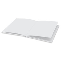 Flipside Hayes Hardcover Blank Portrait Book - 8-1/2" x 11", open