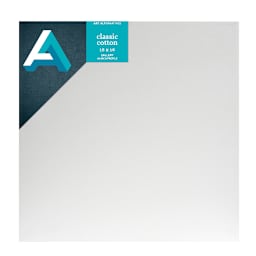 Art Alternatives Classic Cotton Stretched Canvas, Gallery, 1-3/8 in Profile, 16 in x 16 in