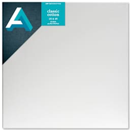 Art Alternatives Classic Cotton Stretched Canvas, Studio, .75 in Profile, 16 in x 16 in
