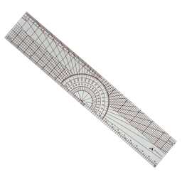 Protractor Ruler 12" - Peggable